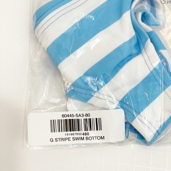 Hanna Andersson Swim Set 18-24 Months Map Blue Striped Sunblock Beach Vacation - Picture 6 of 7